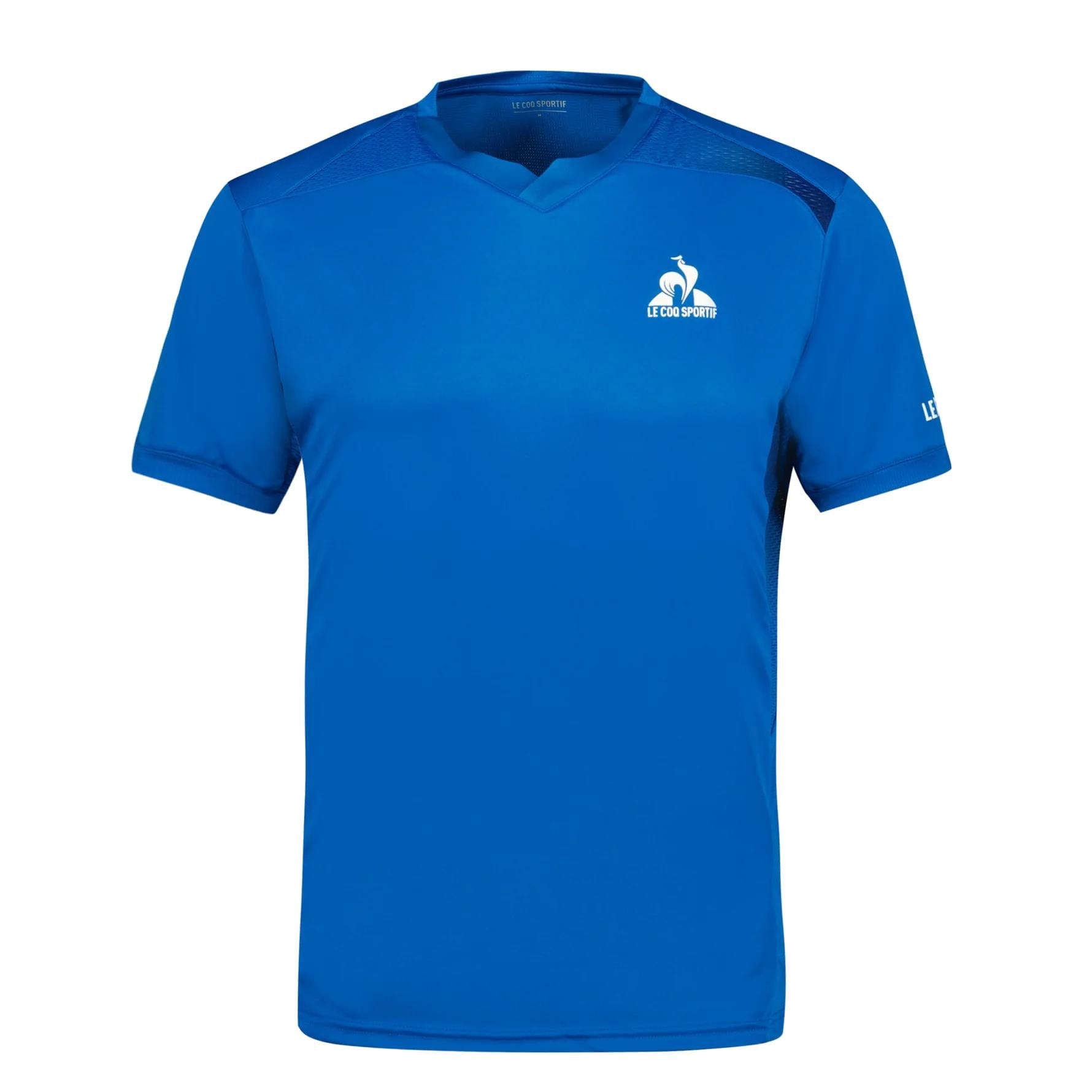 Le Coq Sportif Pro Mens Tennis T Shirt Lapis Blue Tennis HQ