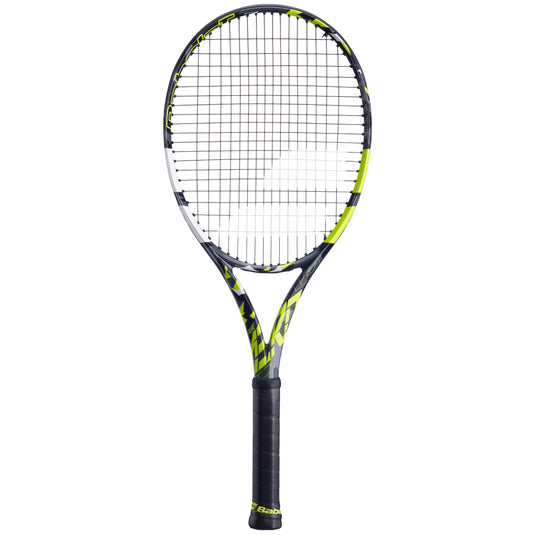 Babolat Pure Aero 2023 Tennis Racket - Grey / Yellow (Strung)