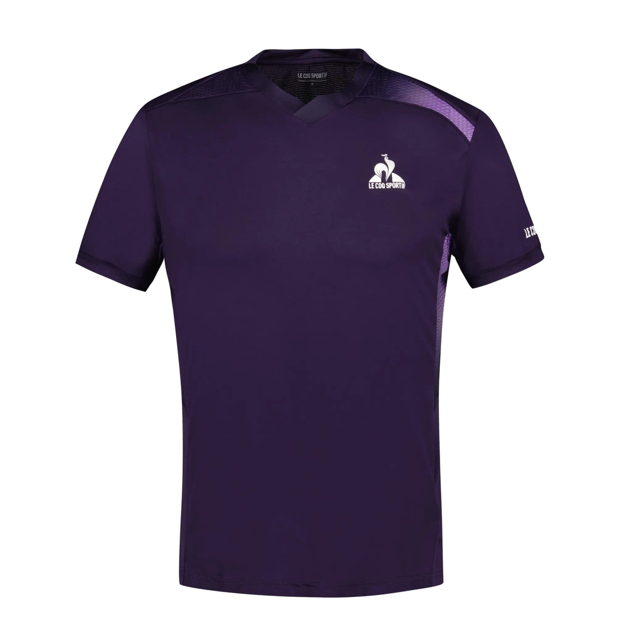 Le Coq Sportif Pro Mens Tennis T Shirt Deep Purple Tennis HQ