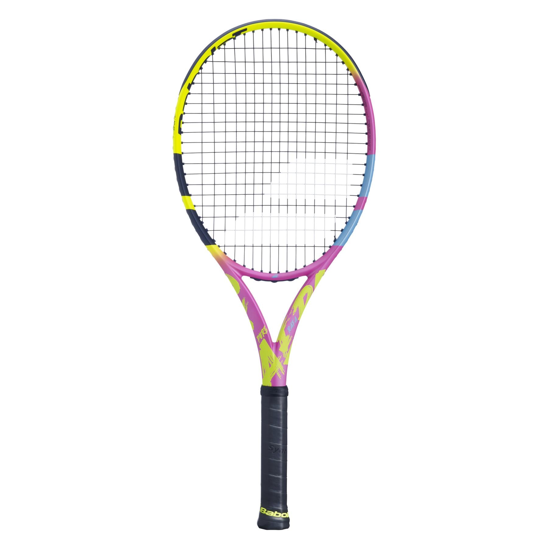 Babolat Pure Aero RAFA 2023 Tennis Racket Yellow Purple Blue