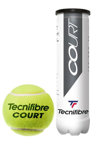 Tecnifibre Court Tennis Balls - 4 Ball Tube