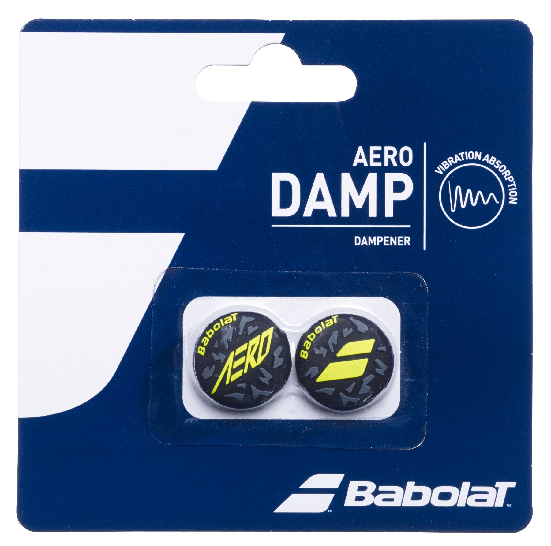 Babolat Aero Damp X2 Tennis Dampener Black Yellow Tennis HQ