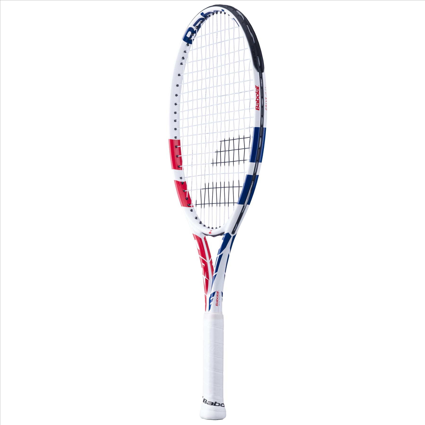 Babolat Drive Junior 24 Girls Tennis Racket - White / Pink / Blue - Left