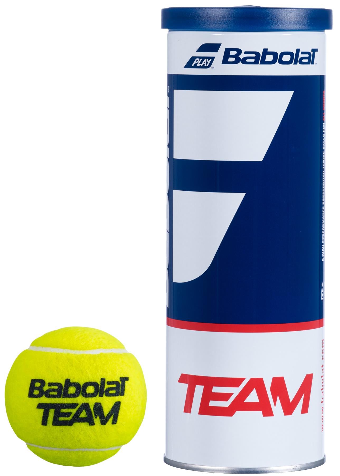 Babolat Team X3 Tennis Balls 3 Ball Tube Tennis HQ