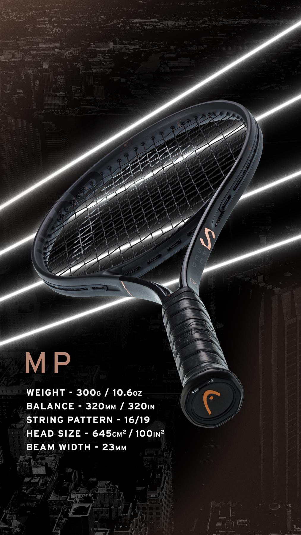 HEAD Speed MP LTD 2023 Tennis Racket - Black