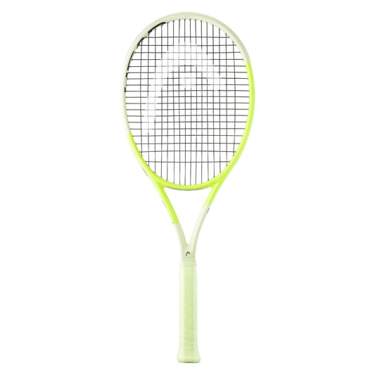 Introducing the HEAD Extreme Pro 2024 Tennis Racket, featuring advanced design elements for superior performance. This racket sports a striking green frame (frame only), crafted to enhance modern play with unmatched style and efficiency, making it perfect for tennis enthusiasts aiming for optimal control and spin.