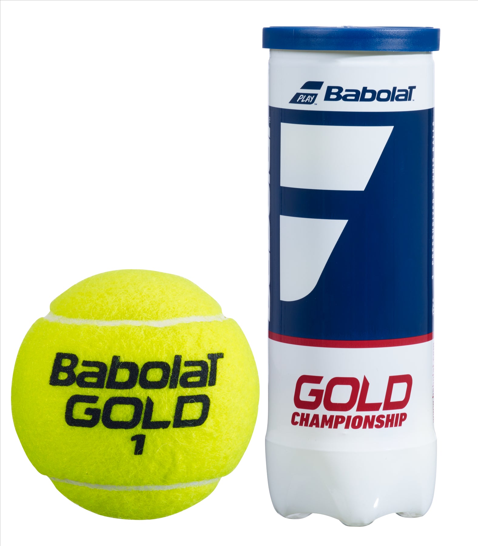 Babolat EVO Gold Championship Tennis Balls 3 Ball Tube Tennis HQ