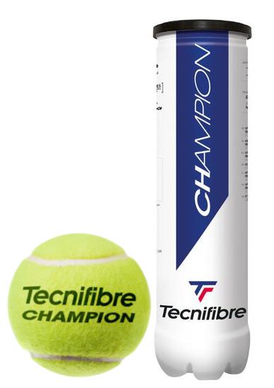 Tecnifibre Champion Tennis Balls - 4 Ball Tube