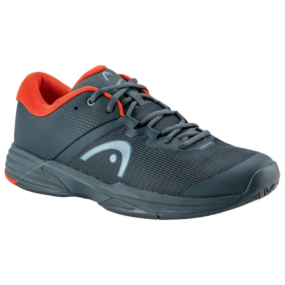 HEAD Revolt Evo 2.0 Mens Wide Fit Tennis Shoes Dark Grey Orange