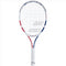 Babolat Drive Junior 24 Girls Tennis Racket - White / Pink / Blue - Face