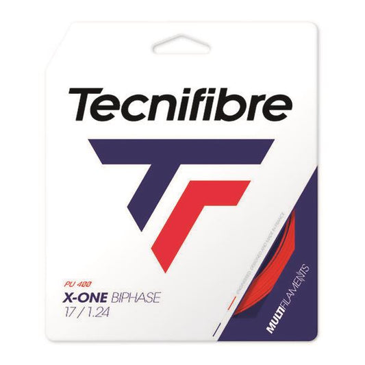 Tecnifibre X-One Biphase Tennis String Set - Red