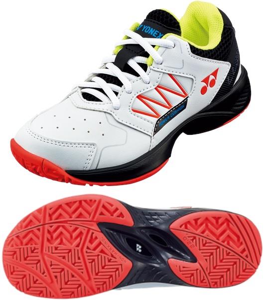 Yonex Power Cushion Lumio Junior All Court Tennis Shoes - White / Blac ...