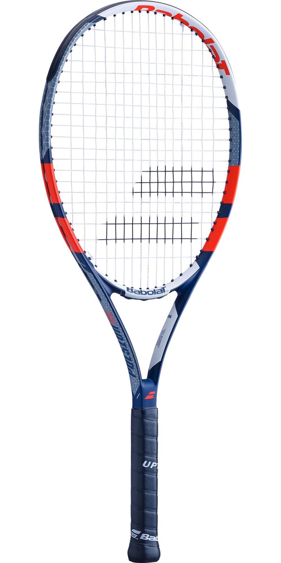 Babolat Pulsion 105 Tennis Racket Red Blue White Strung