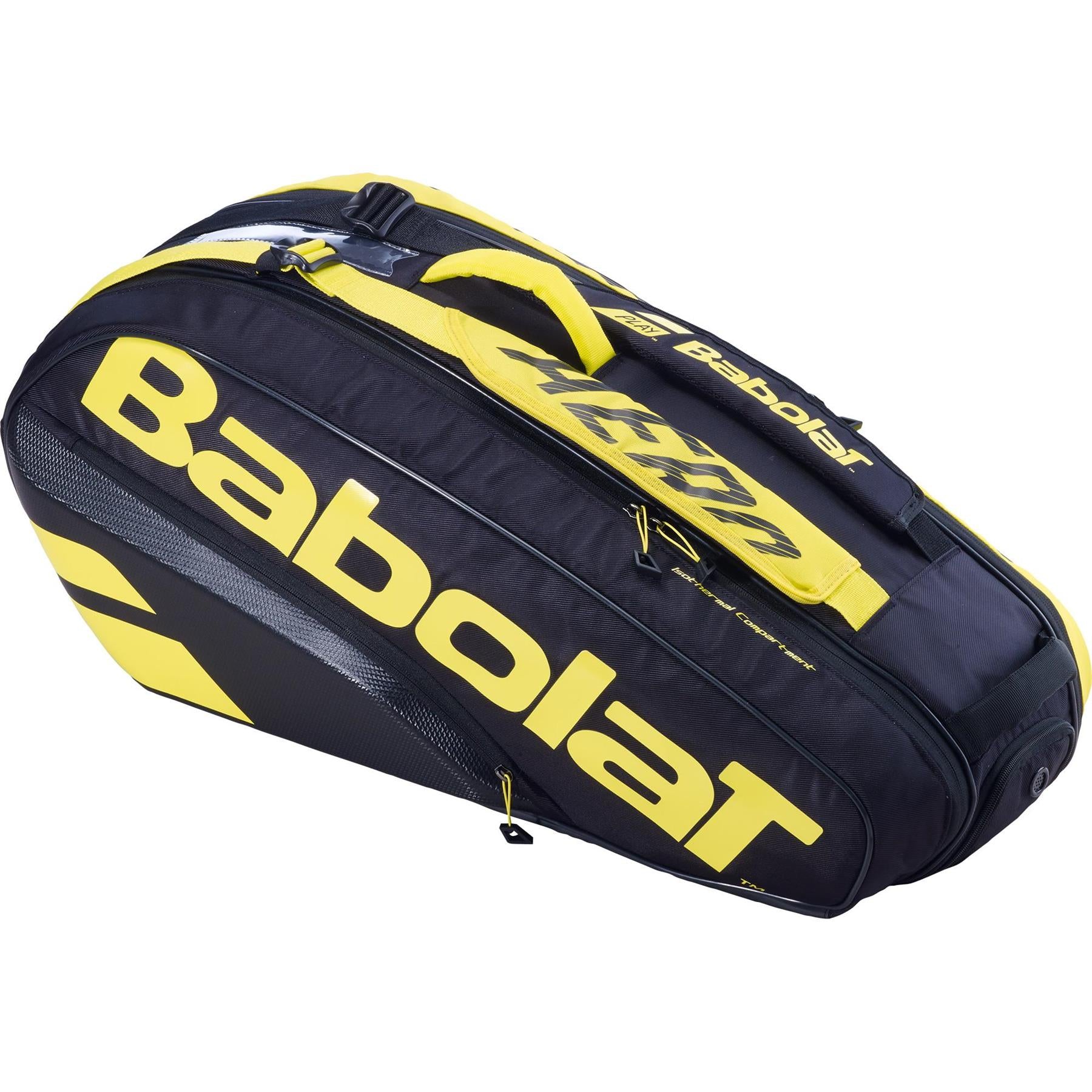 Babolat RH6 Pure Aero 6 Racket Tennis Bag Black Yellow Tennis HQ