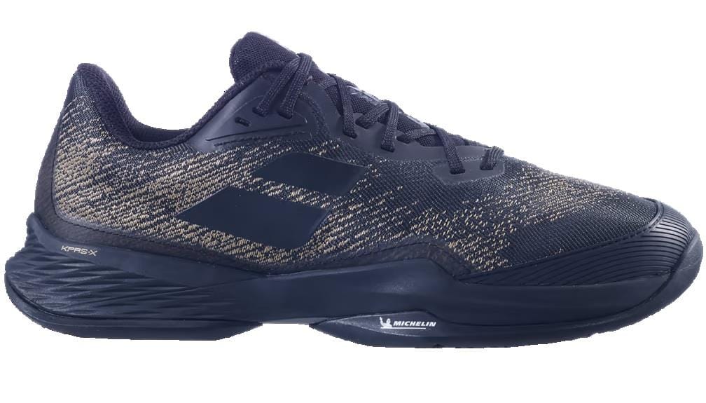 Babolat Jet Mach 3 All Court WIDE Mens Tennis Shoes - Black Gold ...