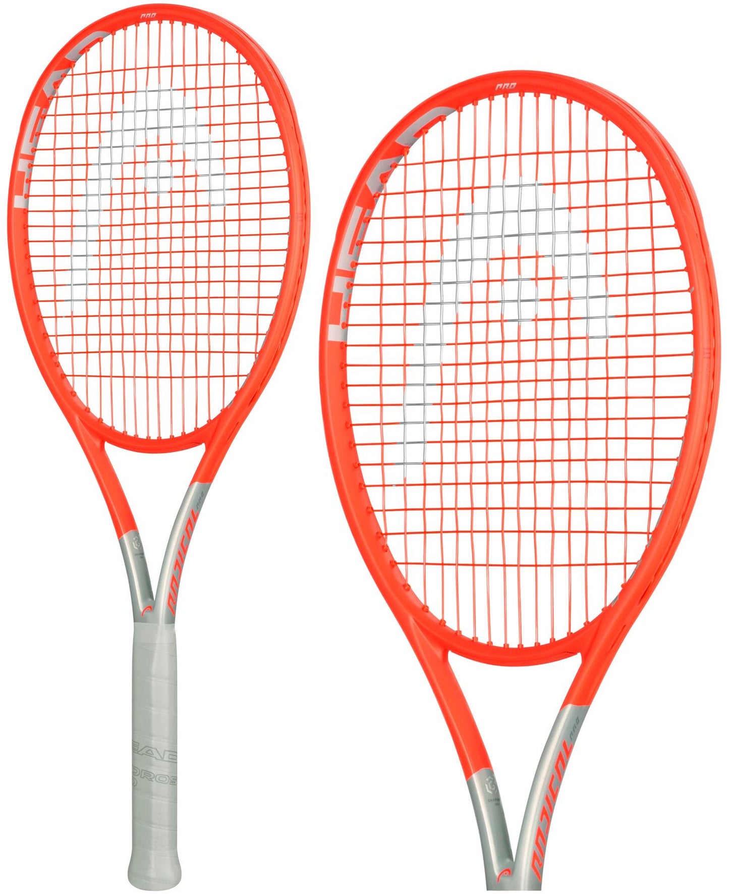 HEAD Radical Pro Tennis Racket - Orange / Grey (Unstrung)