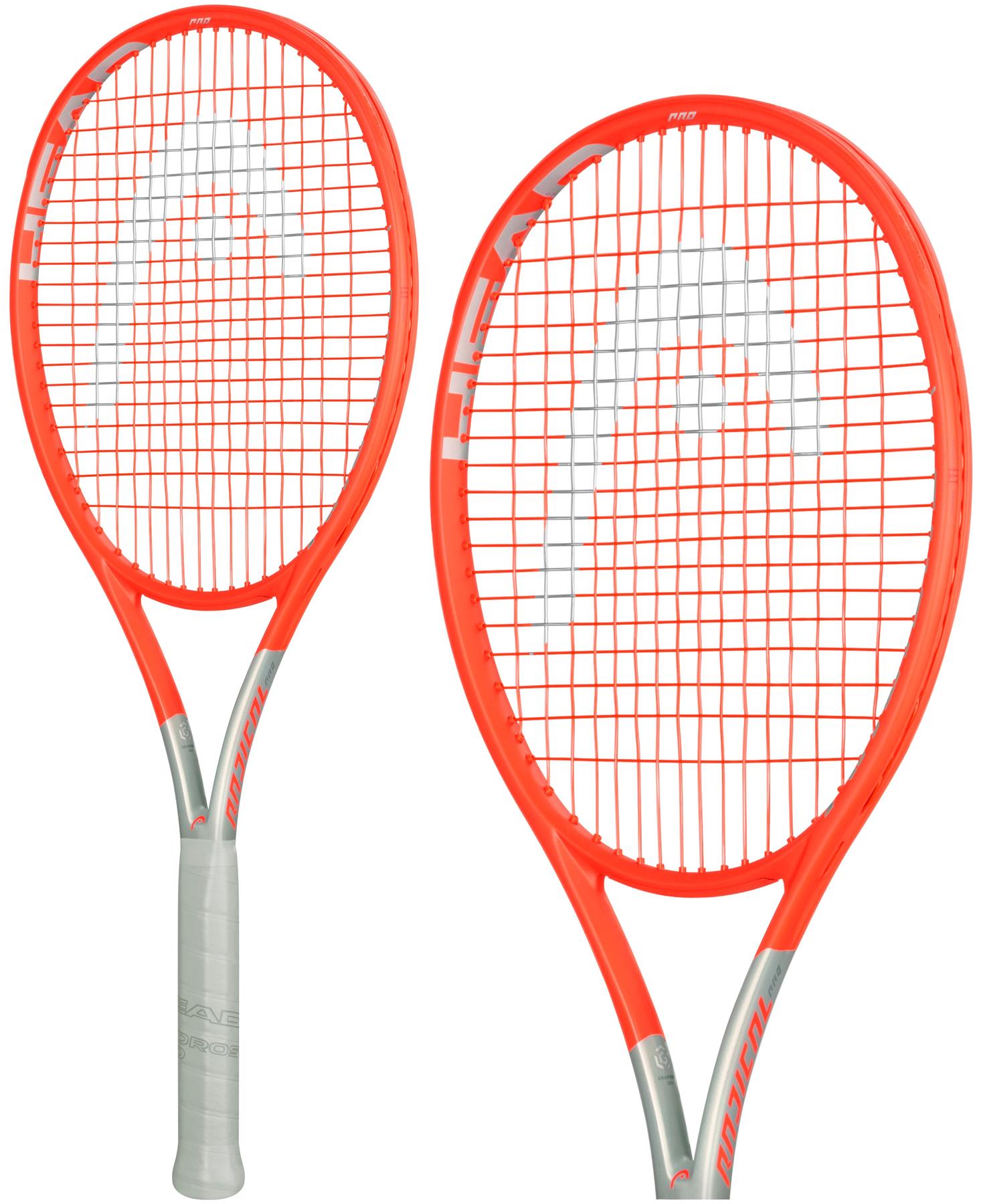 HEAD Radical Pro Tennis Racket - Orange / Grey (Unstrung)