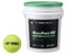 The Yonex TB-TMP40 Stage 1 Training Tennis Ball Bucket, featuring 60 vibrant green "Muscle Power 40" balls labeled with "Yonex," comes in a white bucket with a green lid and black label. Perfect for Stage 1 tennis play.