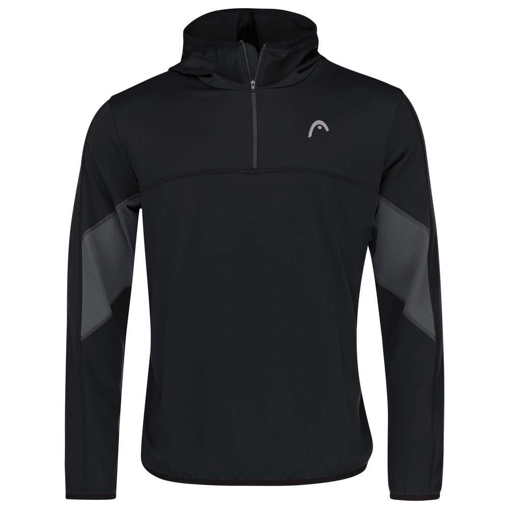 HEAD Club 22 Mens Tech Tennis Hoodie - Black