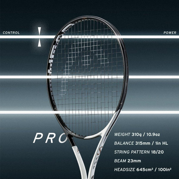 HEAD Speed Pro 2022 Tennis Racket White / Black (Frame Only) — Tennis HQ