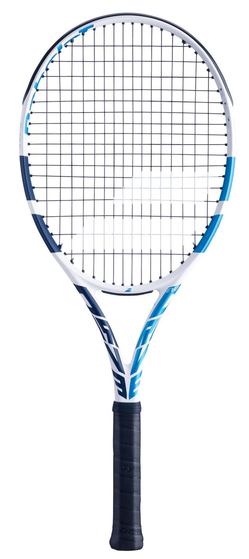 Babolat Evo Drive Tennis Racket White Strung Tennis HQ