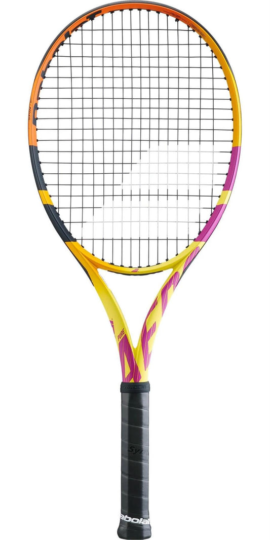 Babolat Pure Aero RAFA Tennis Racket - Yellow Orange Purple (Strung)